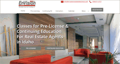 Desktop Screenshot of envisionrealestateschool.com